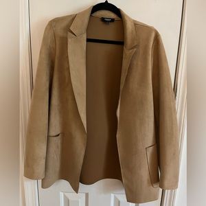 Faux Suede Honey Blazer